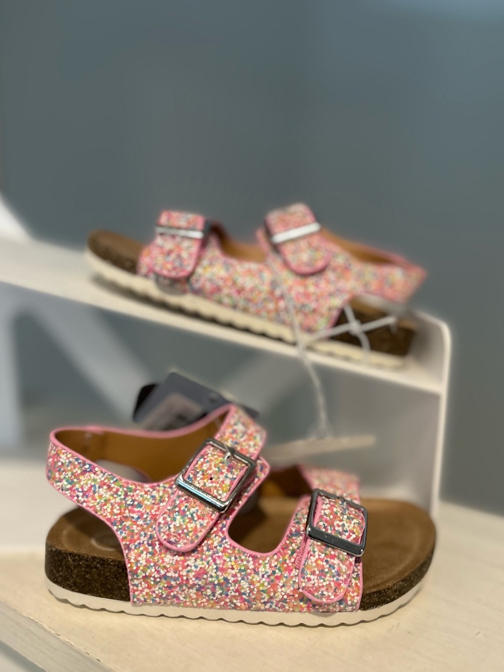 Toddler Reagan Footbed Sandals Multicolor - Cat & Jack - Size 6 NEW
